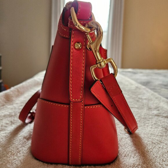 Dooney and Bourke Domed Leather Satchel - Picture 4 of 15